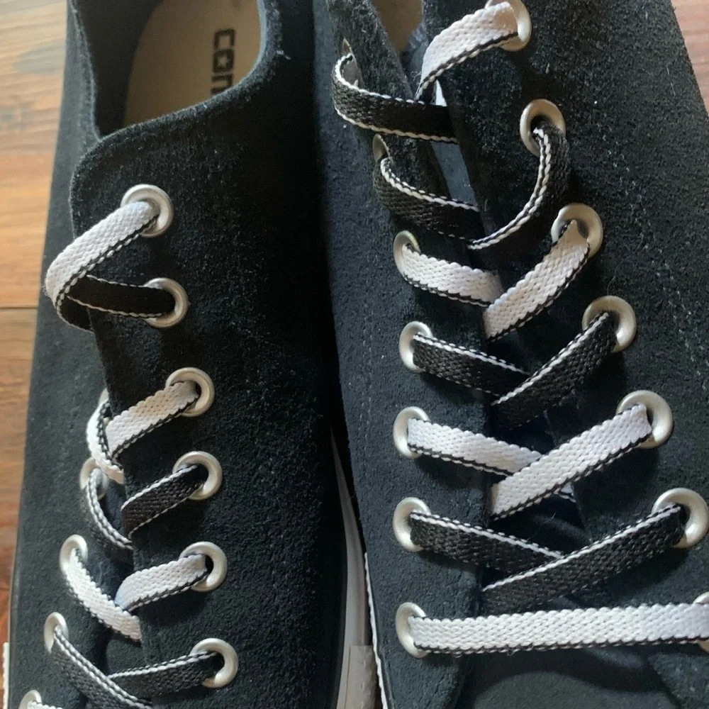 Converse All-Star Low Top Chuck Taylor Suede Leather Twilight Black 11.5M 13.5F